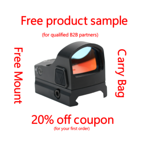 منظار تكتيكي كبير من كيونفي فانتوم مصنوع من سبائك الألومنيوم مع نقطة حمراء مفتوحة مقاوم للماء IPX7 و10 مستويات سطوع مع خاصية التنبيه بالاهتزاز - Product Image 1