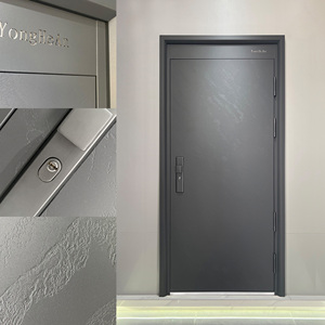 Porte double asymétrique de sécurité en fer, verre et acier, étanche, sur mesure, pour <span class=keywords><strong>maison</strong></span>, par des fabricants modernes - Product Image 3