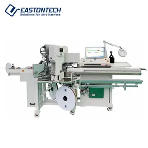 EW-8075 FULLY Automatic cutting stripping seal plug loading crimping Machine for cable wire harness automatic industry