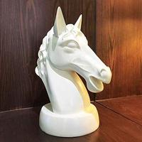 Grande Sculpture de tête de cheval en résine, Statue moderne en résine de polyrésine, ornements de grande qualité