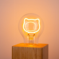 Ampoule décorative colorée A60, G80, G95, G125, dessin animé d'amour, lampe à Filament LED, lumière de vacances, nouveau Style