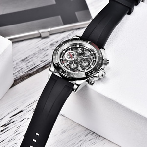นาฬิกาข้อมือผู้ชาย PAGANI Design 1653 ขอบเพชรเซอร์คอน ระบบจักรกล  โลโก้สั่งทำได้ ตัวเรือนสแตนเลสสตีล - Product Image 4