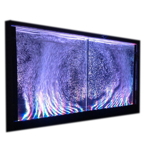 <span class=keywords><strong>ม่าน</strong></span>น้ำตกติดผนังอะคริลิกใส พร้อมไฟ LED สีสันสดใส และฟองอากาศ สำหรับตกแต่งภายใน - Product Image 4