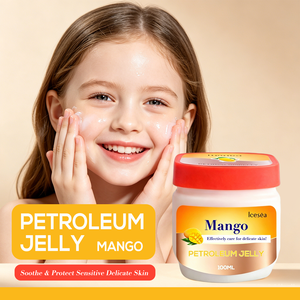 Gelée de pétrole à la mangue Icesea 100ML, hydratation longue durée, douce, sans danger pour les bébés, réparation des peaux sèches, soin corporel, vente en gros OEM - Product Image 1