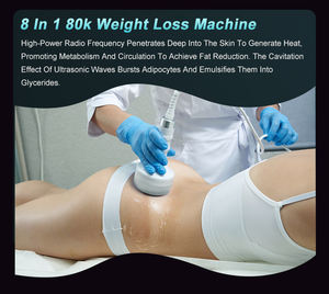 Agente exclusivo 8 manijas S Body Shaping 40K 80K Cavitslim Vacuum 8in1 Pérdida de grasa Cuerpo Adelgazamiento Máquina de rodillos <span class=keywords><strong>Precio</strong></span> para la cara - Product Image 3