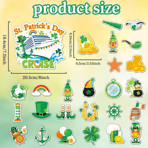Decoraciones Magnéticas para Puertas de Cruceros del Día de San Patricio, Juego de Protectores de Parachoques de Plástico EVA de Goma de PVC Duradero para Automóviles Pequeños y Cruceros Marítimos - Product Image 3