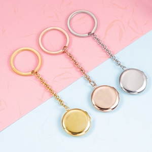 Custom Fashion <b>Couple</b> Stainless Steel Lipstick Keychain <b>Ornament</b> Pendant Waterproof High Quality - Product Image 3