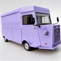 Remorque de rue mobile Petit camion de restauration électrique Camion de café rétro