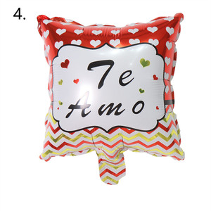 Globo de Aluminio de 10 Pulgadas con Diseño de San Valentín Español, Globo de Aluminio para Fiestas, Té Español, Feliz Cumpleaños, Envío Directo - Product Image 2