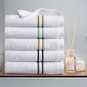 100% Baumwolle weiß Luxus stickerei 2 Linien Handtuch für 5 Sterne Hotel Spa Badezimmer - Product Image 3