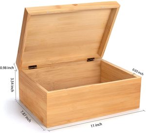 Tre tự nhiên gỗ hộp thông gỗ lưu niệm hộp - Product Image 3