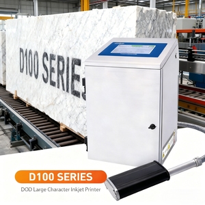 เครื่องพิมพ์อิงค์เจ็ทอุตสาหกรรม DOCOD รุ่น D100 หมึกสีขาว แบบกำหนดเอง ขนาด 32 จุด สำหรับพิมพ์ตัวอักษรขนาดใหญ่ ใช้กับเครื่องหมายเลขสายเคเบิล ยางรถยนต์ และกล่อง - Product Image 1