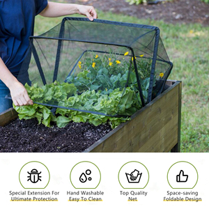 Malla de Protección Plegable para Cultivos, de Alambre de Hierro, Fácil de Montar, Diseño Moderno, Protector de Plantas para Vegetales y Flores - Product Image 2