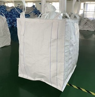 Sac de conteneur en tissu résistant à l'abrasion de 500 kg, à fond long, avec manchon de déchargement, sac FIBC Jumbo pour le transport du ciment et du gypse
