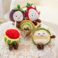 Hete Verkoop Cartoon Fruit Knuffels Zacht 3d Appeltomaat Simulatie Fruitpop Schattige Banaan Oranje Knuffel