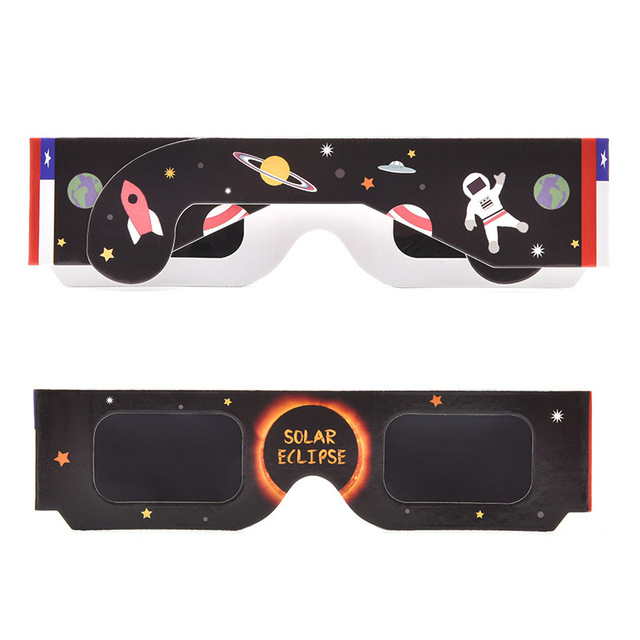 Eclipse Annular Eclipse Viewing Glasses Solar Viewing Glasses CE ISO Certified Paper PC Children Acrylic Sun Glasses New Year