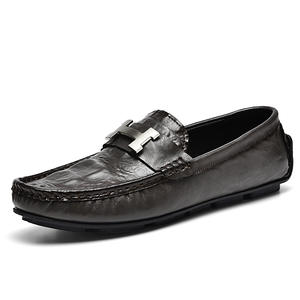 Zapatos Oxford de Negocios Casuales para Hombre, Estilo Británico, con Cordones de Malla, Antideslizantes, Transpirables, Ligeros, con Punta Redonda y Acabado Brillante - Product Image 6