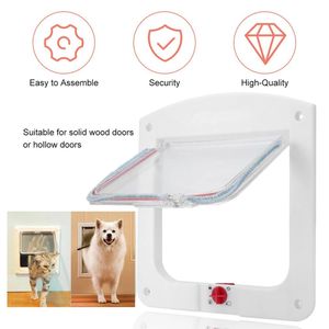Dropshipping Tahan Cuaca 4 Cara Mengunci Penutup Kucing Interior Pintu Eksterior untuk Kucing & Anjing Cocok untuk Jendela & Dinding - Product Image 3