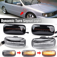 Yeni 12V LED yan işaretleyici dönüş sinyal lambaları araba işık aksesuarları Nissan Skyline Nissan Almera N15 N16 Pulsar Maxima QX güneşli G10