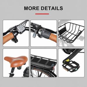 Bicicletta <span class=keywords><strong>Elettrica</strong></span> da Città OEM per Donna, Telaio Grande <span class=keywords><strong>28</strong></span> Pollici, 250W500D, Lunga Autonomia, 36V - Product Image 5