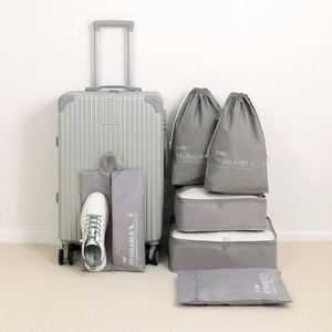 Juego de 6 Cubos Organizadores de Compresión Plegables de Tela Ecológica para Equipaje y Zapatos, Bolsas de Almacenamiento con Cierre para Sala de Estar - Product Image 2