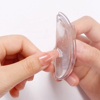 Nouvelle plaque de tamponnage pour nail art en silicone, design incurvé, outil de coloration et de modélisation