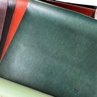 Cuir PU à changement de couleur thermique |   Cuir thermique premium Burnish pour couverture de carnet de luxe et étui pour iPad |   Fabricant