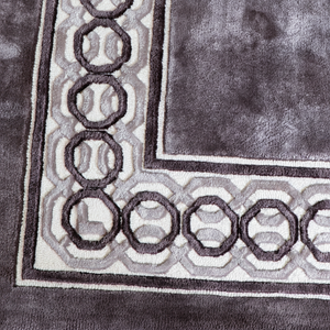 Alfombra de Alta Calidad, Moderna, Hecha a Mano, Antideslizante, de Pelo Medio, para Área de Estar, Diseño Floral de Viscosa de Alta Gama - Product Image 1