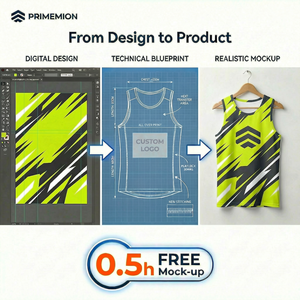 Débardeur de course unisexe personnalisé en maille respirante pour marathon, t-shirt de sport vierge imprimé pour la promotion d'événements en <span class=keywords><strong>masse</strong></span> - Product Image 4