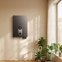 Chauffe-eau électrique instantané personnalisé 27KW 380V en métal avec affichage numérique LED, protection contre la surchauffe, économe en énergie, version anglaise