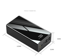 80000mAh Taşınabilir Şarj Cihazı Dijital Ekranlı Harici Batarya 4 USB LED Güç Bankası Samsung, Huawei, iPhone için