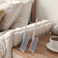 Balai portatif de dépoussiérage de brosse de plumeau portatif d'acier inoxydable pour nettoyer le tapis de canapé de bureau de canapé de voiture de lit