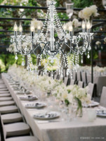 Lustre en cristal de style européen, 12/8 supports de lampes, à utiliser pour la décoration d'hôtel et de mariage, lustre suspendu