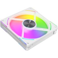Ventilateur de boîtier Lian Li UNI FAN AL140 V2 blanc ARGB 140 mm PWM 1600 tr/min 81,6 CFM, ventilateur de refroidissement modulaire en chaîne pour boîtier PC