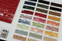Vente en gros d'usine directement peau de crocodile tissu en cuir PU cuir synthétique PVC pour chaussures/sacs/canapé