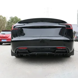 Pour Tesla Model 3 2023 2024 : Spoiler diffuseur de pare-chocs arrière, accessoires de modification et tuning extérieur - Product Image 3