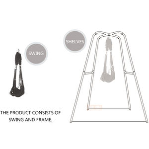 Real Support Frame Swing Deluxe Chair Hanging Chair Bondage Kit gioco per adulti gioco di mobili - Product Image 4