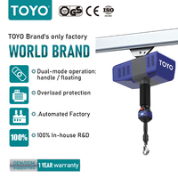 Palans de levage automatiques Toyo avec télécommande sans fil, capacité de 100, 125, 250, 300, 500, 600 kg, palan intelligent à câble métallique