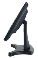 Moniteur tactile carré pour ordinateur de 15 pouces avec base métallique, écran tactile capacitif de 15 pouces pour matériel de point de vente avec USB, HD-MI, VGA
