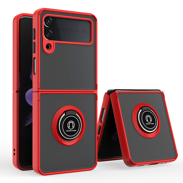 Slim Smoke Color Magnetic Ring Holder Case for Samsung A06 A16 A26 A36 A56 5G Phone Kickstand Protective Anti Drop Back Cover