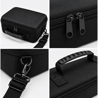 Étui de transport pour drone en EVA noir grande capacité, coque rigide antichoc, organisateur de rangement, insert en mousse réglable, sangle de poignée