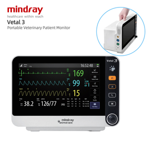 เครื่องมอนิเตอร์พารามิเตอร์หลายตัวสำหรับสัตว์เลี้ยง Mindray Vetal 3 ขนาด 10.1 นิ้ว พร้อมระบบป้องกันการดับกระตุก สำหรับโรงพยาบาลสัตว์และเครื่องมอนิเตอร์ผู้ป่วยขณะใช้ยาชา - Product Image 2
