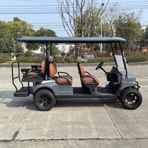 Trung Quốc chất lượng tốt off road 6 chỗ ngồi khí hoặc điện Powered Golf giỏ hàng với 300cc CF Moto động cơ để bán - Product Image 2