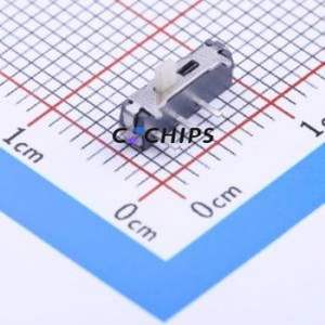 K3-1286D-F2 Slide Switch Through hole Component (THT) Switch Single Pole Double Throw Rectangle Pin Header PC Pin 8.8mm - Product Image 1