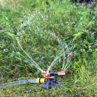 Arroseur rotatif automatique à 360 degrés DaringFish pour jardin, pelouse et terres agricoles, matériau ABS, diamètre 0,66-11 m