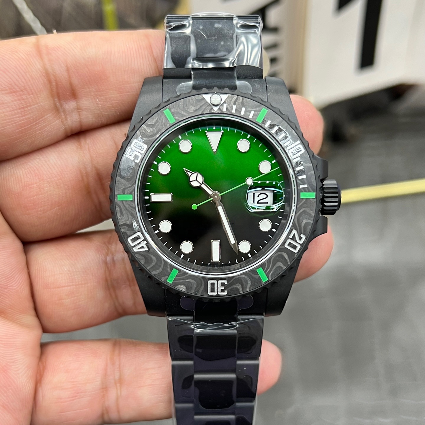 Vert et noir