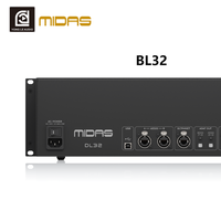 Console musicale MIDAS DL32 32 canaux et interface audio professionnelle - 24 bits/192 kHz pour enregistrement PC/mobile, studio DJ