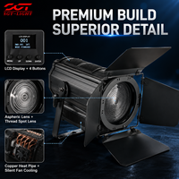 Lampe Fresnel de scène et de studio 400W, éclairage à saturation des couleurs, sans scintillement, à intensité variable pour auditoriums, mariages, présentations et projets