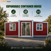 Maison conteneur extensible de 30 pieds, installation rapide, cabane préfabriquée pour séjours de loisirs en plein air