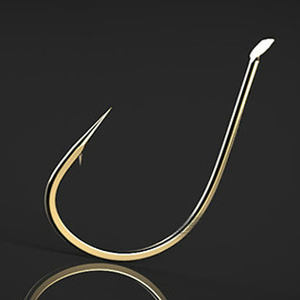 200 pièces crochet de poisson en acier à haute teneur en carbone avec appâts vivants à barbe pour lac d'eau douce et rivière noir de carbone pour la position du ruisseau - Product Image 2